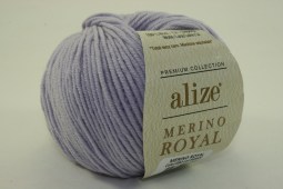 Пряжа Alize MERINO ROYAL (Цвет: 682 пыльная астра)