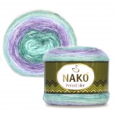 Пряжа Nako PERU COLOR (Цвет: 32415 сиренево-бирюзовый)