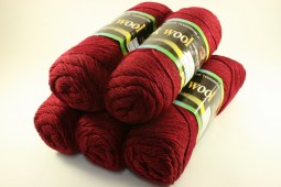 Пряжа Color City YAK WOOL (Цвет: 2937 бордовый меланж)
