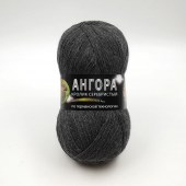 Пряжа Color City АНГОРА КРОЛИК СЕРЕБРИСТЫЙ (Цвет: 2901 темно-серый)