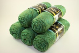 Пряжа Color City YAK WOOL (Цвет: 9001 зеленый меланж)