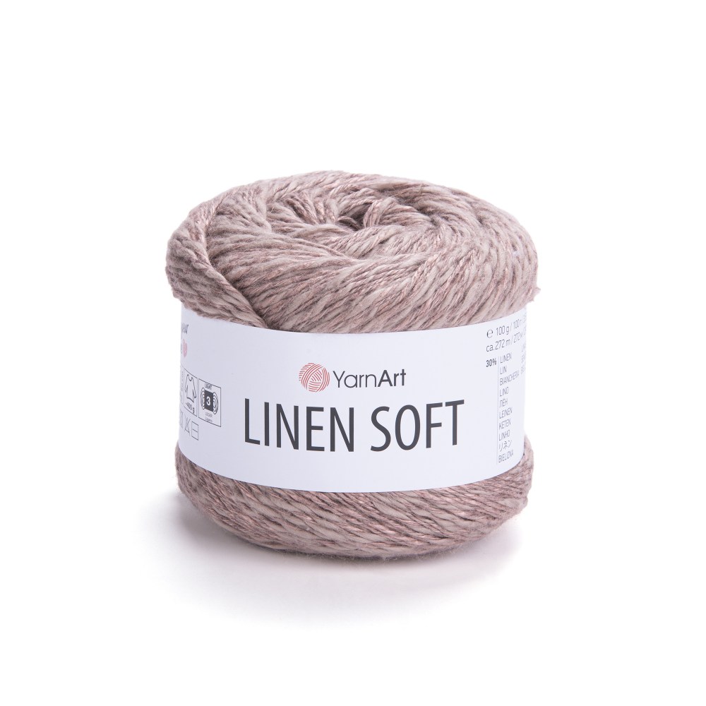 Пряжа Yarn Art LINEN SOFT (Цвет: 7308 т.бежевый)