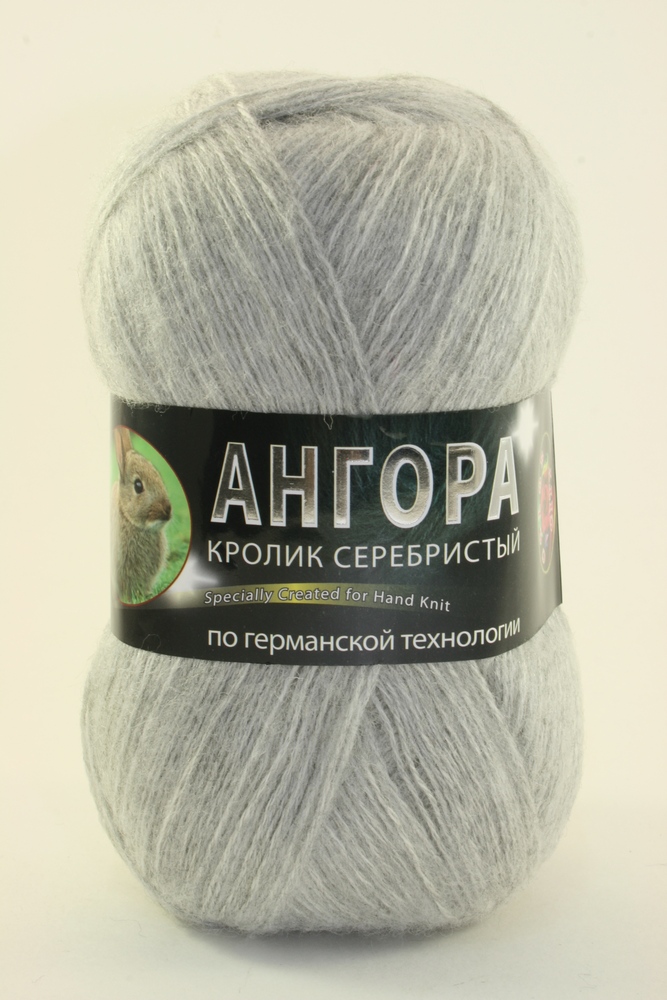 Пряжа Color City АНГОРА КРОЛИК СЕРЕБРИСТЫЙ (Цвет: 29601 светло-серый)