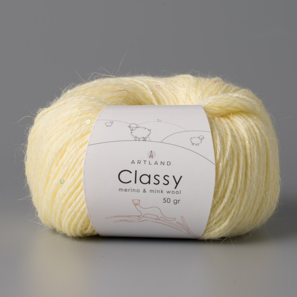 Пряжа Artland CLASSY (Цвет: 07 светло-жёлтый)