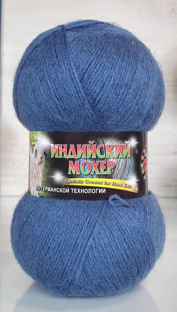 Пряжа Color City ИНДИЙСКИЙ МОХЕР (Цвет: 2313 синий джинс)