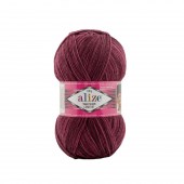 Пряжа Alize SUPERWASH (Цвет: 8035 брусничный меланж)