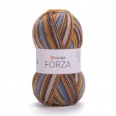 Пряжа Yarn Art Forza (Цвет: 2504 серый/горчичный/коричневый/кремовый)