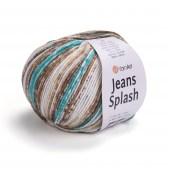 Пряжа Yarn Art JEANS SPLASH (Цвет: 951 беж/зелёная бирюза)