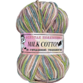 Пряжа Color City MILK COTTON (Цвет: 360 цветной меланж)