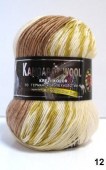 Пряжа Color City KANGAROO WOOL CRAZY COLOR (Цвет: 12 молочно-коричневый)