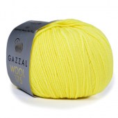 Пряжа Gazzal WOOL 175 (Цвет: 352 лимонный)