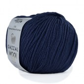 Пряжа Gazzal WOOL 115 (Цвет: 3331 тёмно-синий)