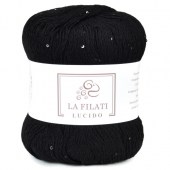 Пряжа La Filati LUCIDO (Цвет: 80005 черный)