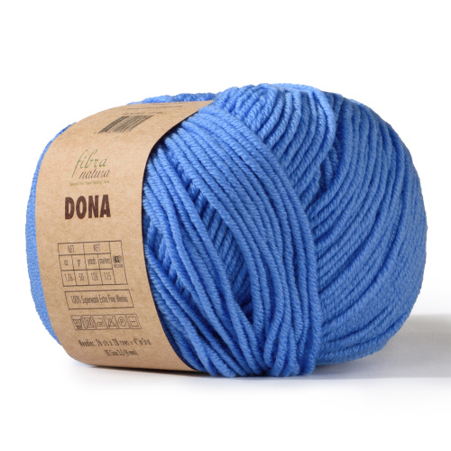 Пряжа Fibra natura DONA (Цвет: 106-20 ярко-голубой)