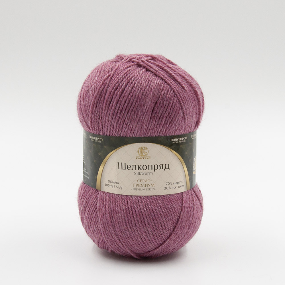 Пряжа Камтекс ШЕЛКОПРЯД (Цвет: 088 брусника)