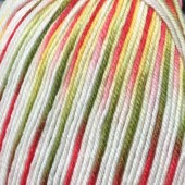 Пряжа Color City KANGAROO WOOL MELANGE (Цвет: 021 белый+цветной штрих)