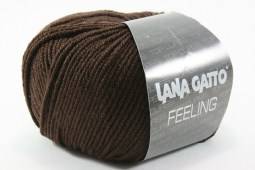 Пряжа Lana Gatto FEELING (Цвет: 12482 темно-коричневый)
