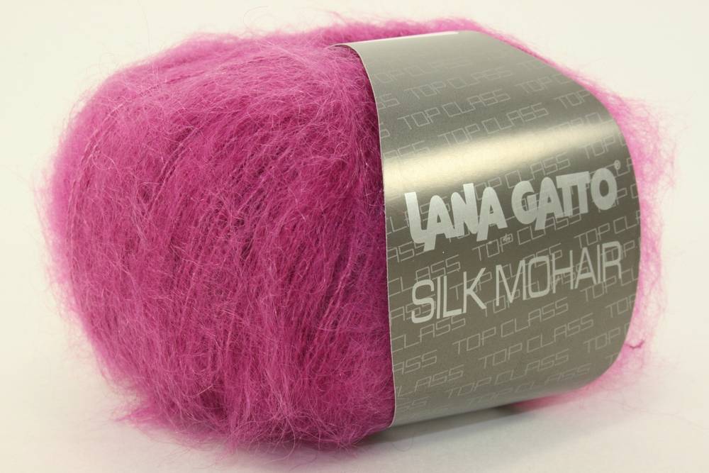 Пряжа Lana Gatto SILK MOHAIR  (Цвет: 7260 фуксия)