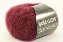 Пряжа Lana Gatto SILK MOHAIR  (Цвет: 7261 бордо)