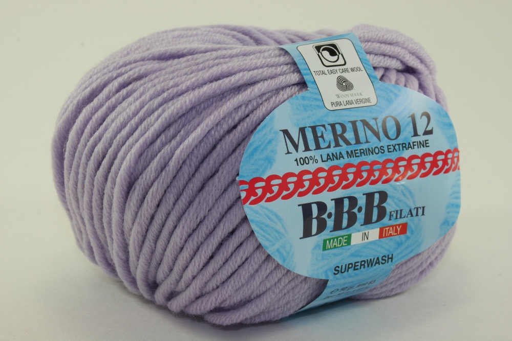 Пряжа BBB MERINO 12 (Цвет: 8268 светлая лаванда)