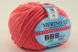 Пряжа BBB MERINO 12 (Цвет: 8777 коралл)