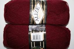 Пряжа Alize SUPERLANA KLASİK (Цвет: 57 бордовый)