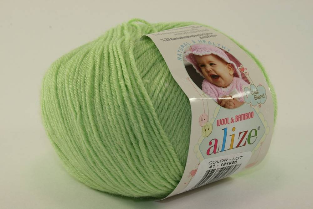 Пряжа Alize BABY WOOL (Цвет: 41 мята)