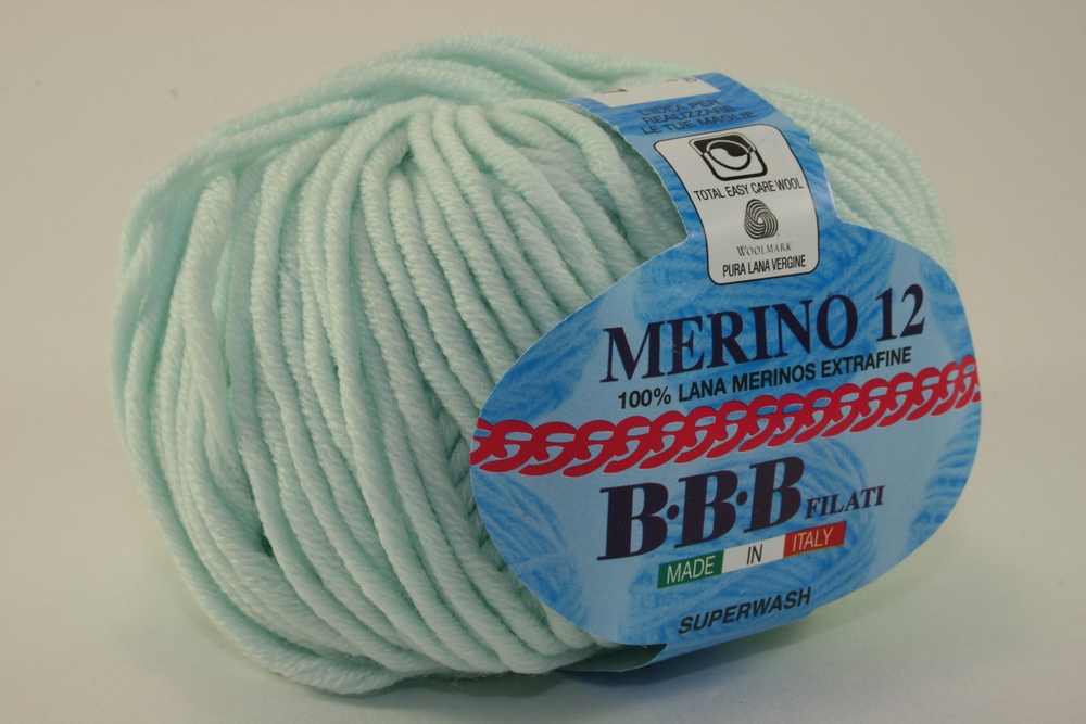 Пряжа BBB MERINO 12 (Цвет: 489 мята)