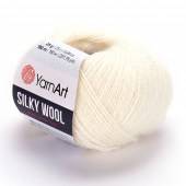 Пряжа Yarn Art SILKY WOOL (Цвет: 330 молочный)