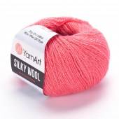 Пряжа Yarn Art SILKY WOOL (Цвет: 332 коралл)