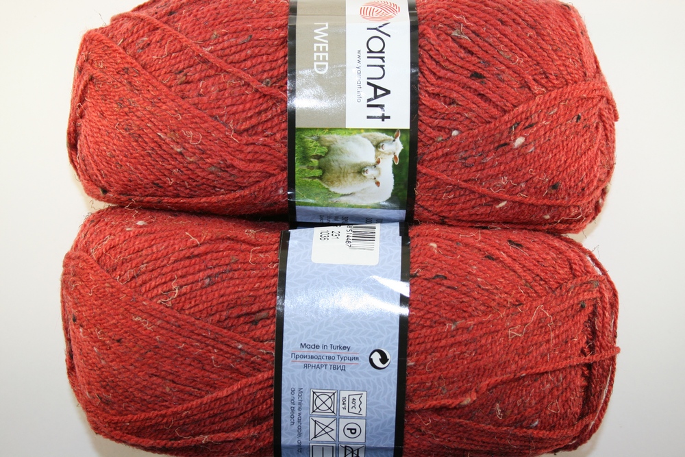 Пряжа Yarn Art TWEED (Цвет: 231 красный)