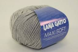 Пряжа Lana Gatto MAXI SOFT (Цвет: 20439 серый меланж)