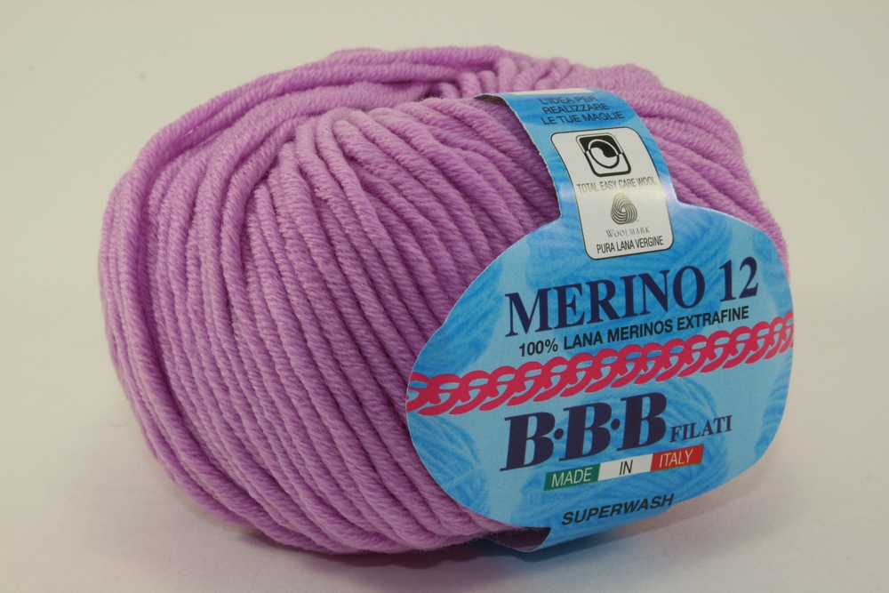 Пряжа BBB MERINO 12 (Цвет: 8997 фиалка)