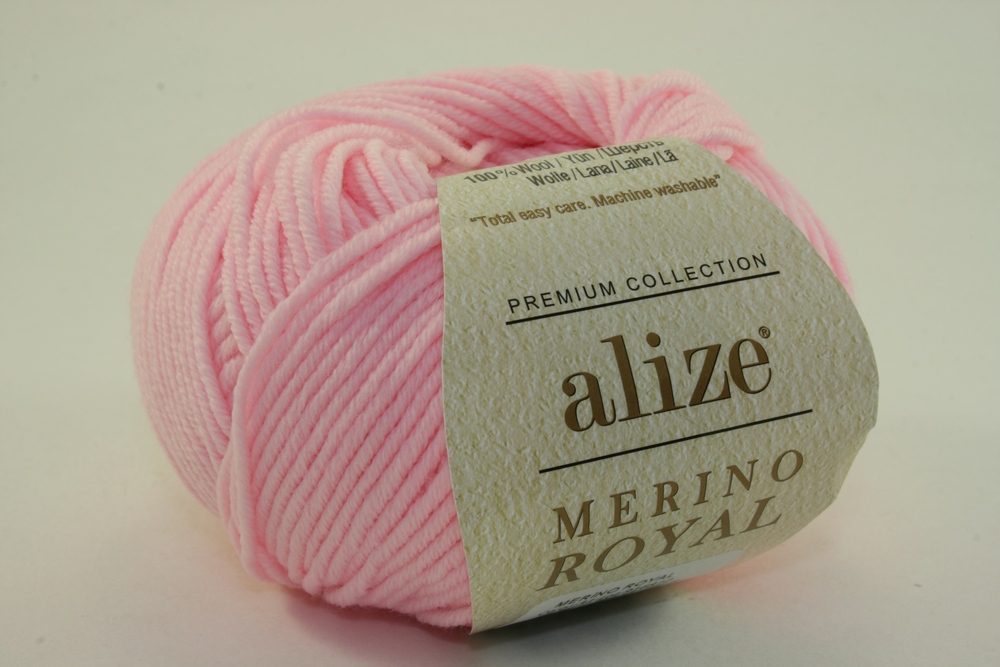 Пряжа Alize MERINO ROYAL (Цвет: 31 светло-розовый)