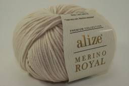 Пряжа Alize MERINO ROYAL (Цвет: 67 слоновая кость)