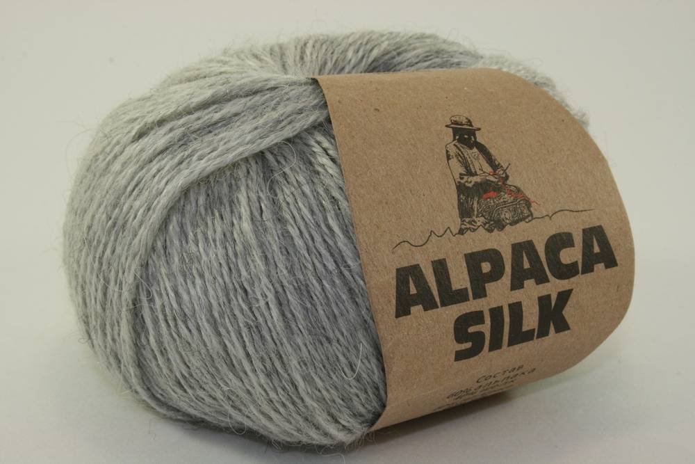 Пряжа Кутнор ALPACA SILK (Цвет: 0434 св.серый меланж)