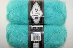 Пряжа Alize MOHAIR CLASSIC (Цвет: 376 бирюзовый)