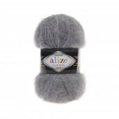 Пряжа Alize MOHAIR CLASSIC (Цвет: 412 серый меланж)