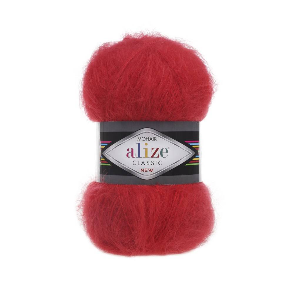 Пряжа Alize MOHAIR CLASSIC (Цвет: 56 красный)