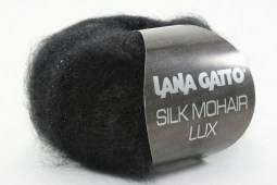 Пряжа Lana Gatto SILK MOHAIR LUX (Цвет: 5000 черный)