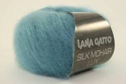 Пряжа Lana Gatto SILK MOHAIR LUX (Цвет: 7267 лазурный)