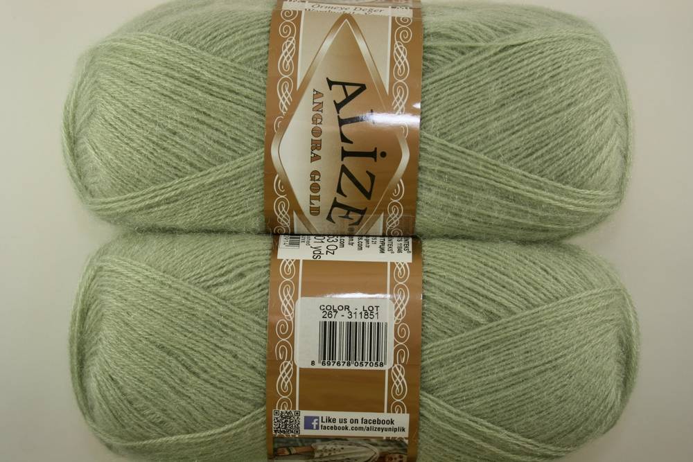 Пряжа Alize ANGORA GOLD (Цвет: 267 оливковый)