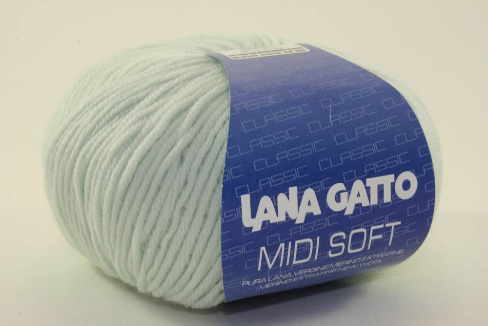 Пряжа Lana Gatto MIDI SOFT (Цвет: 5281 бледная мята)