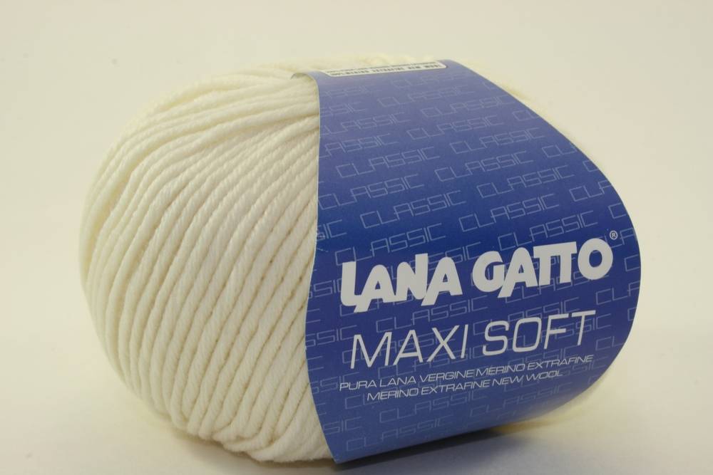 Пряжа Lana Gatto MAXI SOFT (Цвет: 978 молочный)