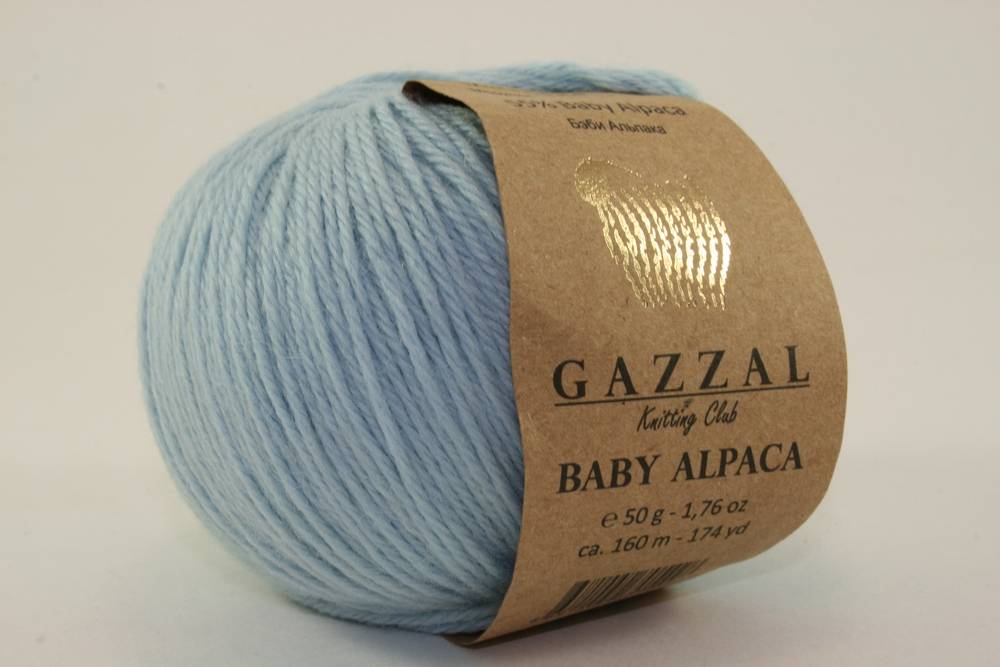 Пряжа Gazzal BABY ALPACA (Цвет: 46006 голубой)