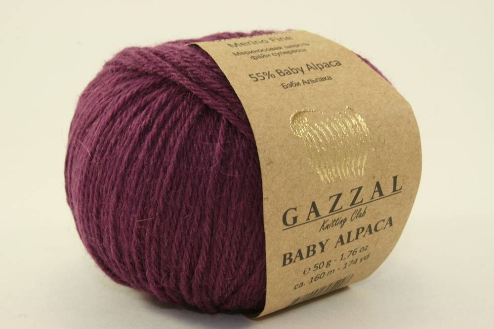 Пряжа Gazzal BABY ALPACA (Цвет: 46009 темная фуксия)