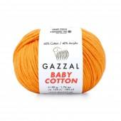 Пряжа Gazzal BABY COTTON (Цвет: 3416 желто-оранжевый)