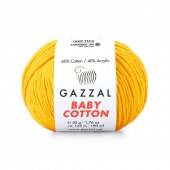 Пряжа Gazzal BABY COTTON (Цвет: 3417 желтый)