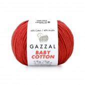 Пряжа Gazzal BABY COTTON (Цвет: 3418 коралл)