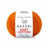 Пряжа Gazzal BABY COTTON (Цвет: 3419 оранжевый)